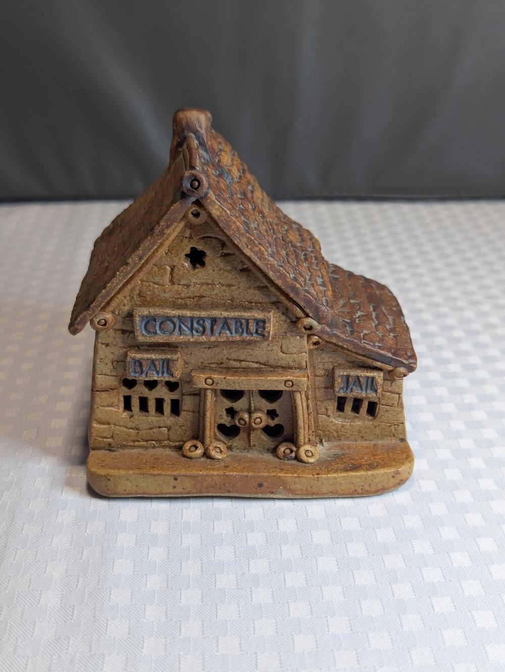 Vintage Windy Meadows Pottery Constable Miniature Village House Figurine
